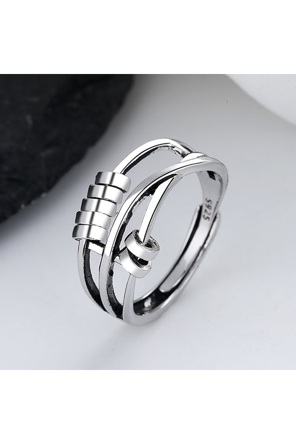Womens Anxiety Rings Mens Anxiety Spinning Rings Vintage Adjustable Band Rings Anxiety Spinning Rings