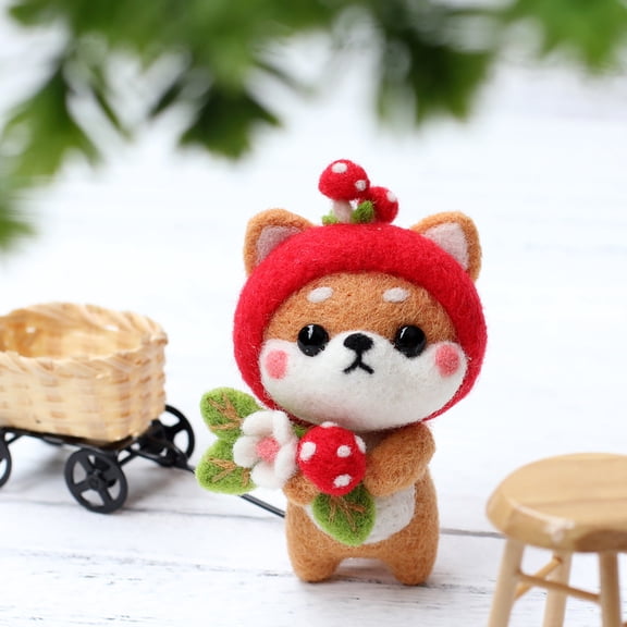 YYKihy Wool Poking And Prodding Production DIY Material Kit Plush Doll Combination With English Instructions