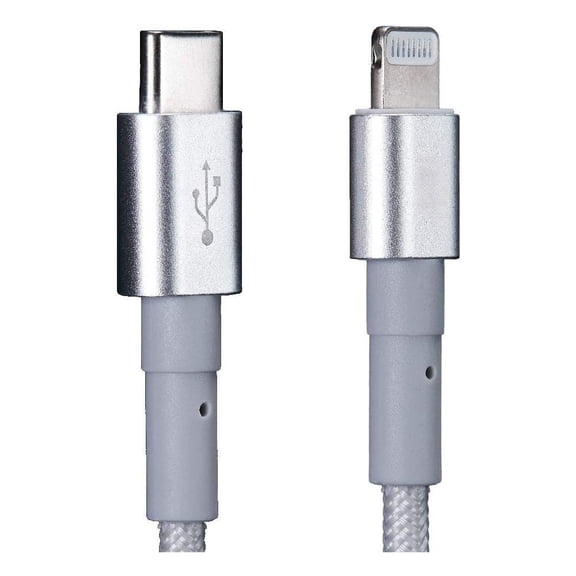 (YYL-Design)-- 150cm 180cm USB Charging Cable A Pple MFi Certified, Nylon Braided Jacket,silver Premium Series**--（ er;;.）