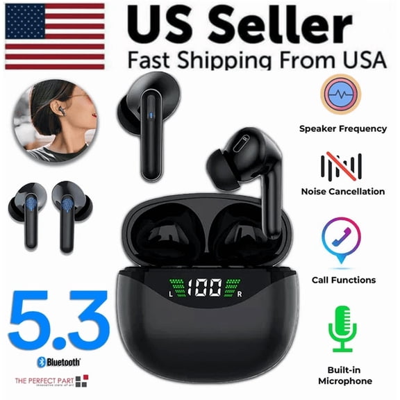 (YYL-Design)-- Bluetooth Earbuds Headset 5.3 Wireless Noise Cancelling TWS Waterproof**--( frj.;[)