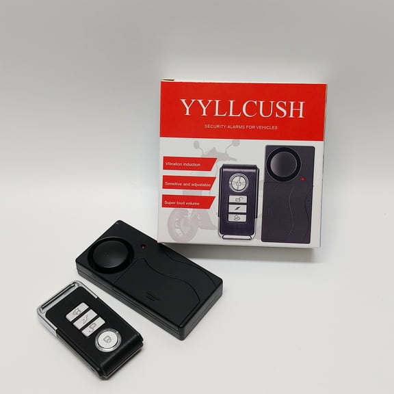 YYLLCUSH Anti-theft Alarms for Vehicles Wireless Remote Control Vehicle Anti-Theft Alarm Vibration Sensor Security Alarm