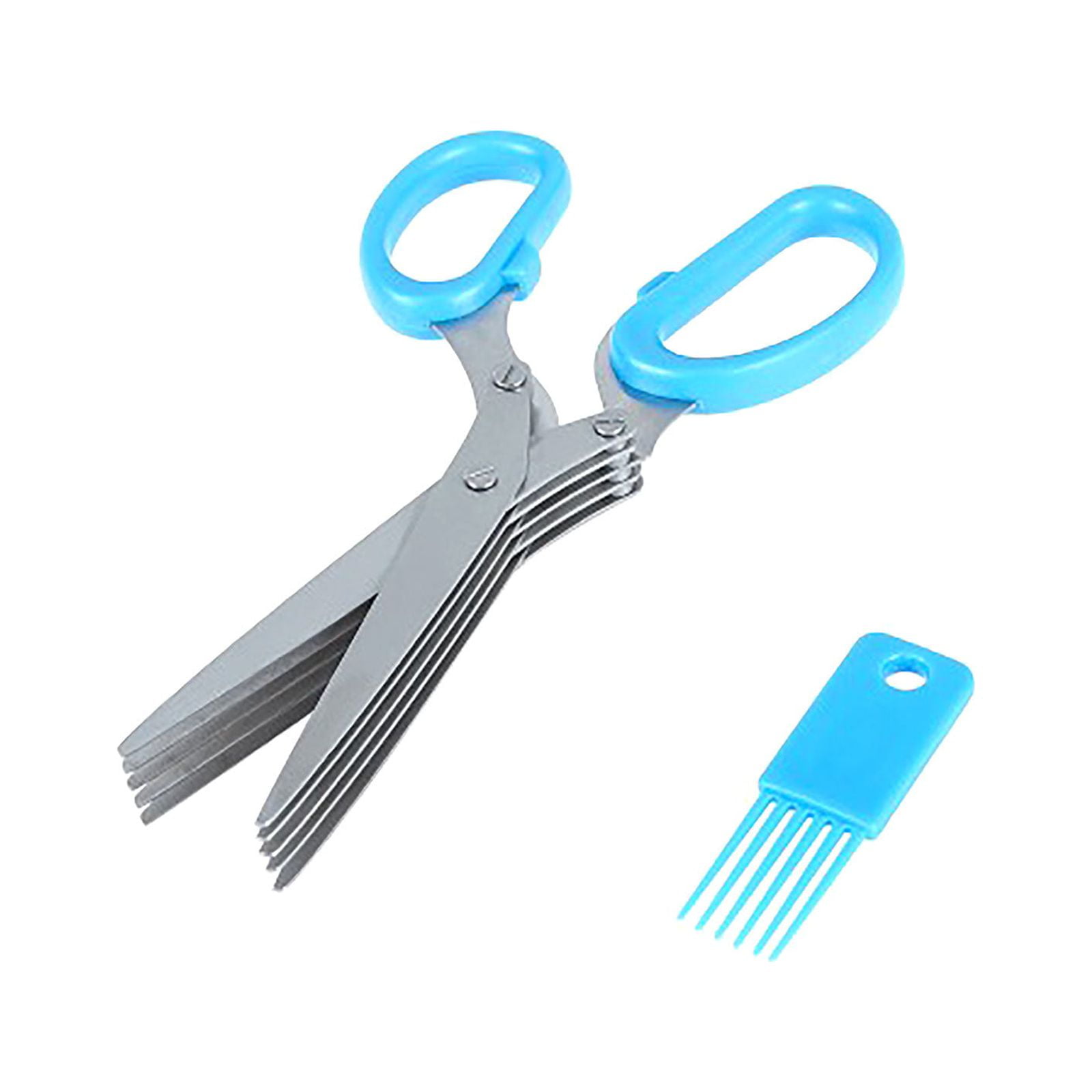 YYNKM Kitchen Scallion Scissors, Multifunctional Scissors, Stainless Steel  Multi-layer Scissors, Household Vegetable Cutter 