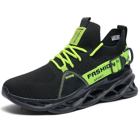 YYTLCH Men's Running Shoes Casual Sneakers Breathable Mesh Slip on Blade Athletic Lightweight Sports Shoe for Men