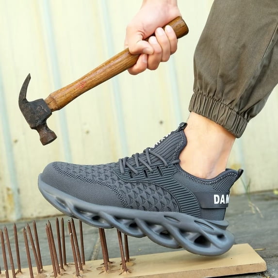 YYTLCH Men's Safety Industrial Work Shoes Fashion Steel Head Shoes