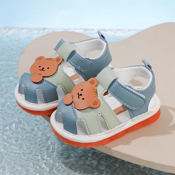 YYUIJK Baby First-Walking Sandals Shoes 0-2 Years Kid Shoes Trainers Toddler Infant Boys Girls Soft Sole Non Slip Breathable Lightweight Slip-on Sneakers Outdoor Green 1-2 Years