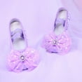 thumbnail image 1 of YYUIJK Ballet Shoes Split-Sole Glitter Flats Dance Shoes for Girls Toddler/Kid Purple 7 Years, 1 of 3
