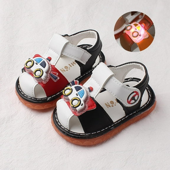 YYUIJK Infant Baby Girl Boy Sandals Comfort Premium Summer Outdoor Casual Beach Shoes Anti Slip Rubber Sole Newborn Toddler Prewalker First Walking Shoes Black 3-6 Months