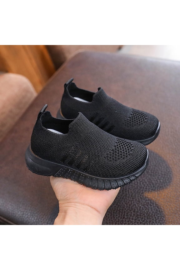 Kids Sock Shoes Boys Girls Trainers Tennis Walking Shoes Sneakers for Toddler/Little Kid/Big Kid Black 3 Years