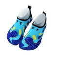 thumbnail image 1 of YYUIJK Kids Water Shoes Girls Boys Quick Dry Aqua Socks Barefoot Non Slip Beach Swim Surf Shoes Dark Blue 2 Years, 1 of 3