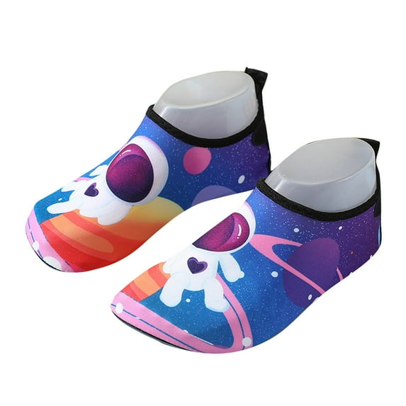 YYUIJK Kids Water Shoes Non-Slip Beach Swim Barefoot Quick Dry Aqua Pool Socks for Boys & Girls Toddler Purple 5 Years