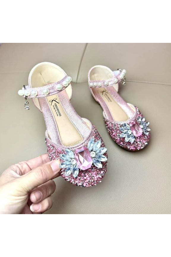 Little Girl Princess Shoes Girls Leather Party Shoes Colorful Rainbows Girls Shoes Pink 9-12 Months