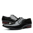 thumbnail image 1 of YYUIJK Mens Dress Shoes Casual Oxford Shoes Business Formal Shoes Use for Business Social Gatherings Wedding Travel PU Leather Shoes Black 11, 1 of 4