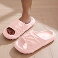 thumbnail image 1 of YYUIJK Shower Shoes Quick Dry Non-Slip Bathroom Slippers for Women Dorm Home Slides Pink 7.5-8.5, 1 of 6