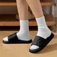 thumbnail image 1 of YYUIJK Shower Shoes for Men Quick-Dry Non-Slip Bathroom Slippers,Quick-Dry Non-Slip, Home Slides Dorms, Gym, Pool, Spa, Camping, Beach Black 9-9.5, 1 of 5