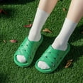 thumbnail image 1 of YYUIJK Women Shower Shoes Quick Dry Non-Slip Bathroom Slippers Shower Sandals Green 6.5, 1 of 7