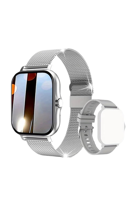 1.44-Inch Waterproof Smartwatch for Fitness with Call Answering Function - Full Touch Screen Smart Watch Dual Straps Included for Men Women Activity Tracker