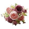 thumbnail image 1 of YYUZH 1PCS Artificial Flowers Silk Hydrangea Peony Foam Roses Combo for DIY Wedding Bouquet Centerpiece Arrangement Bridal Shower Party Home Decor Pink, 1 of 5