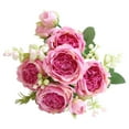thumbnail image 1 of YYUZH 1PCS Artificial Flowers Silk Hydrangea Peony Foam Roses Combo for DIY Wedding Bouquet Centerpiece Arrangement Bridal Shower Party Home Decor Rose Purple, 1 of 6