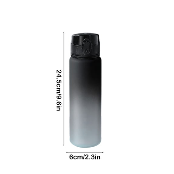 YYUZH 650ml Gradient Color Sports Water Bottle for Outdoor Activities Leak-Proof Design Portable with Built-in Filter
