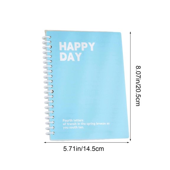 YYUZH A5 Loose-Leaf Notebook with Cover, 60 Sheet Thickened Lined Notebook, 360 Degree Flip Coil Binding for Easy Page Removal, Portable Notebook for Campus Notes and Planning, Multicolor