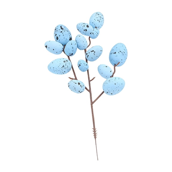 YYUZH Artificial Easter Spray Branches with Eggs Decor for Flower Arrangement Centerpiece Garland Home Holiday Decor Colorful Foam Spring Theme