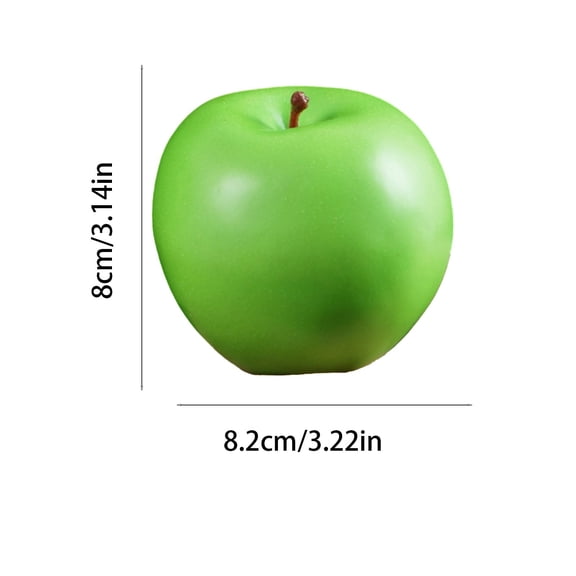 YYUZH Artificial Red and Green Apples, Fake Fruit Decor for Home Kitchen, Realistic Looking Apples, Durable Foam Apples, Table Centerpiece Display, Decorative Fruit Bowl Filler, Indoor Decor