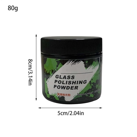 YYUZH Auto Glass Polishing Powder for Windshield Scratch Removal and Oil Film Cleaner, Restores Clarity and Shine, Glass Repair Product for Car Owners and Repair Shops, Easy to Use