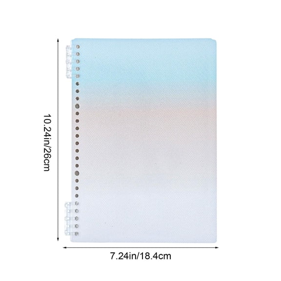 YYUZH B5 Detachable Loose-Leaf Notebook, 360 Degree Foldable Notebook with Ring Binder, Thickened Paper for Smooth Writing, Gradient Color College Notebook, Portable Notebook for Office