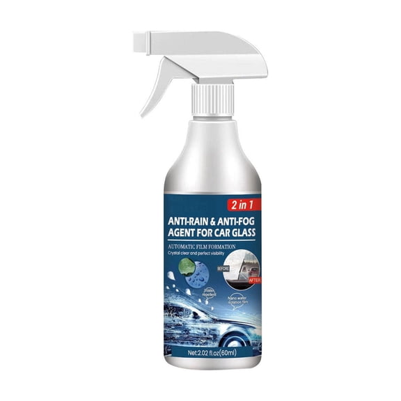 YYUZH Car Windshield Coating Spray Anti-Fog Rain Repellent Agent for Windshield Glass Cleaning Defogging 60ml Bottle Long-Lasting Protection