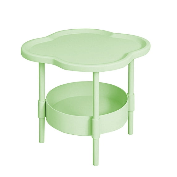 YYUZH Compact Bedside Table, Small Side Table for Apartment Living Room and Bedroom, Easy to Assemble Mini Table with Modern Design, Space-Saving Furniture, Coffee Green Colors