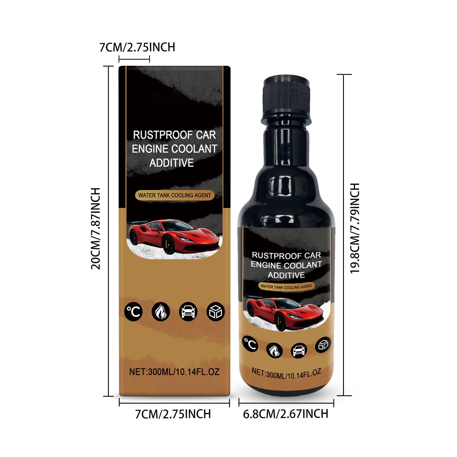 YYUZH Cooling System Additive - Prevents Corrosion & Scale, Radiator ...