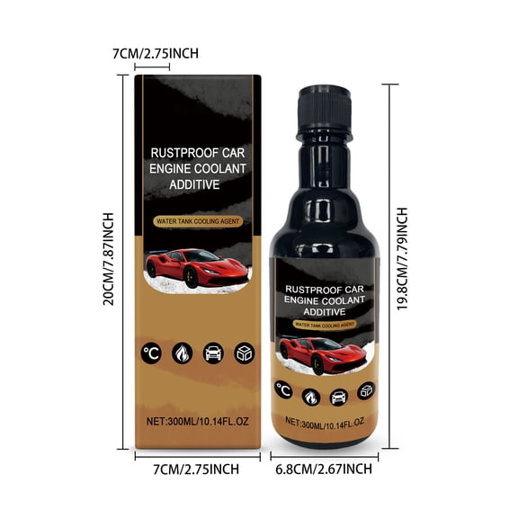 YYUZH Cooling System Additive - Prevents Corrosion & Scale, Radiator Coolant Additive for Leak Seal and Heat Transfer for Engines