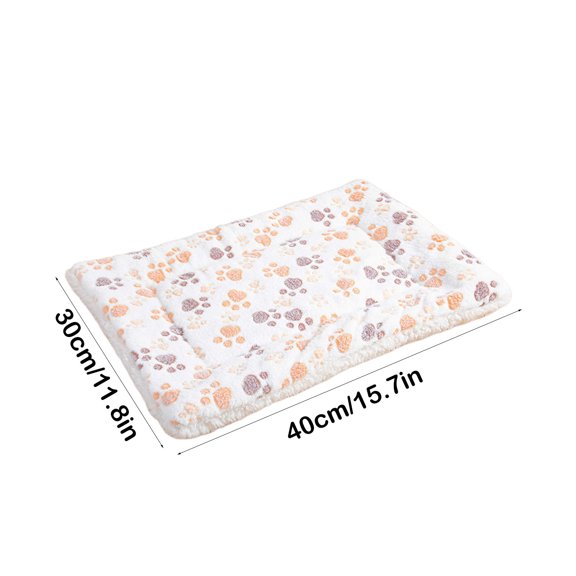 YYUZH Dog Cat Bed Mat 12x16 inch, Washable Soft Plush Faux Fur Fluffy Puppy Pad Blanket for Indoor Pet Sleep Cushion