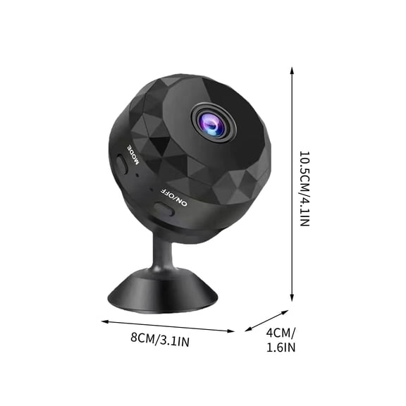 YYUZH Dome Shape Pet Camera, 1080P HD WiFi Indoor Home Security Camera with Motion Detection and App Control, Mini Surveillance Camera for Pets and Home Monitoring