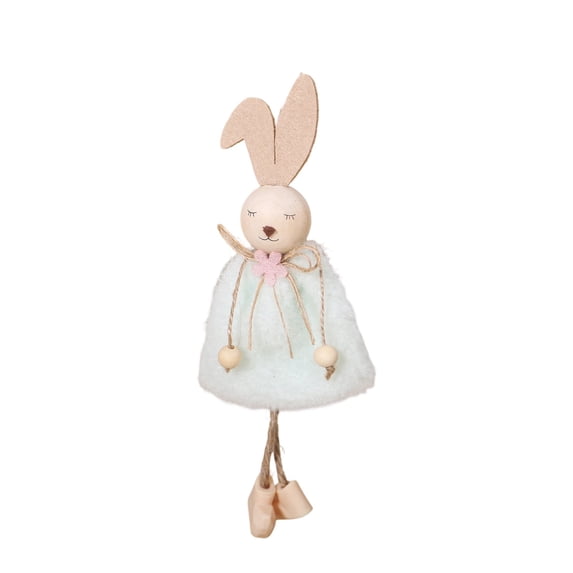 YYUZH Easter Bunny Figurine Hanging Ornament Colorful Plush Rabbit Decoration for Tabletop Wall House Spring Tea Party Supplies