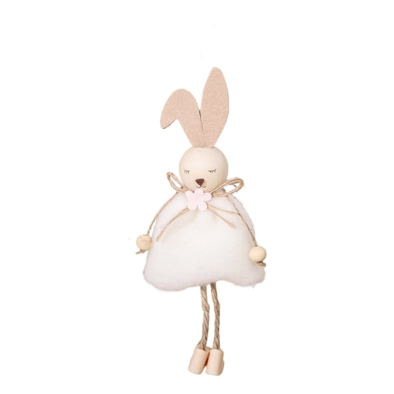 YYUZH Easter Bunny Figurine Hanging Ornament Colorful Plush Rabbit Decoration for Tabletop Wall House Spring Tea Party Supplies