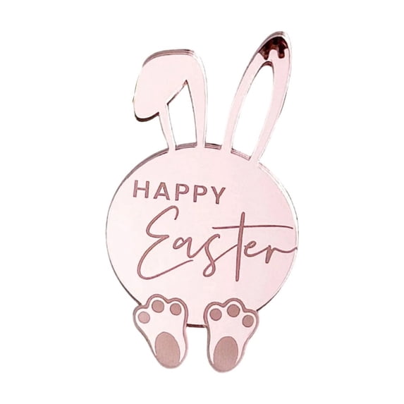 YYUZH Easter Cake Toppers Decorations, Acrylic Holiday Dessert Insert Card, Party Baking Accessories For Festive Display, 8.4x5x1.3cm