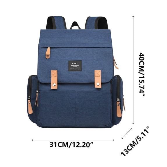 YYUZH Large Capacity Diaper Backpack with Multiple Pockets Water Resistant Fabric Adjustable Strains for Busy Parents On The Go