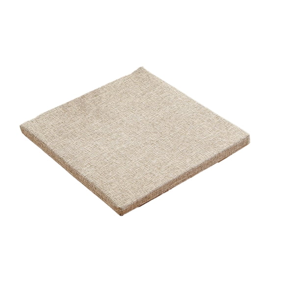 YYUZH Linen Dining Chair Cushion with Removable Washable Cover and Anti-Slip Strap Design, Thickened Seat Pad for Home Office and Dining Chairs