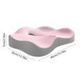 thumbnail image 1 of YYUZH Memory Foam Seat Cushion with Ergonomic Support, Non-Slip Bottom for Office Chair Car Home Wheelchair, Comfort Coccyx Pillow, Washable Cover Multiple Colors, 1 of 6