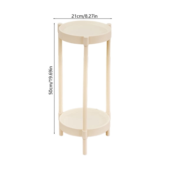 YYUZH Multi-Tier Side Table and Storage Rack with Rounded Edges for Living Room Bedroom Modern Concise Design and Easy Assembly