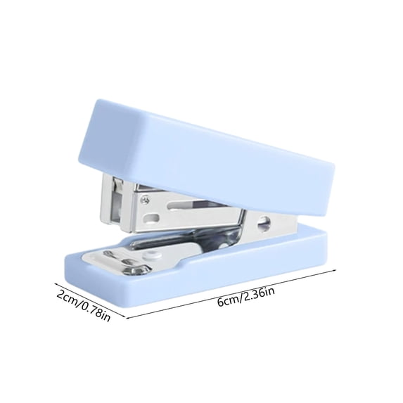 YYUZH Palm-Sized Mini Stapler Set with Matching Fasteners, Low Pressure Binding for Notes Documents Home Organization, Available in Blue Green Beige, 6x4x2cm Compact Office Desk Accessory