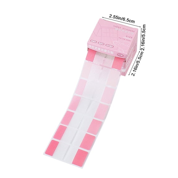 YYUZH Pull-Out Index Tabs with Pearl Finish, Color Coded Sticky Notes for File Organization, Office and Study Label Set, Blue Pink White Green