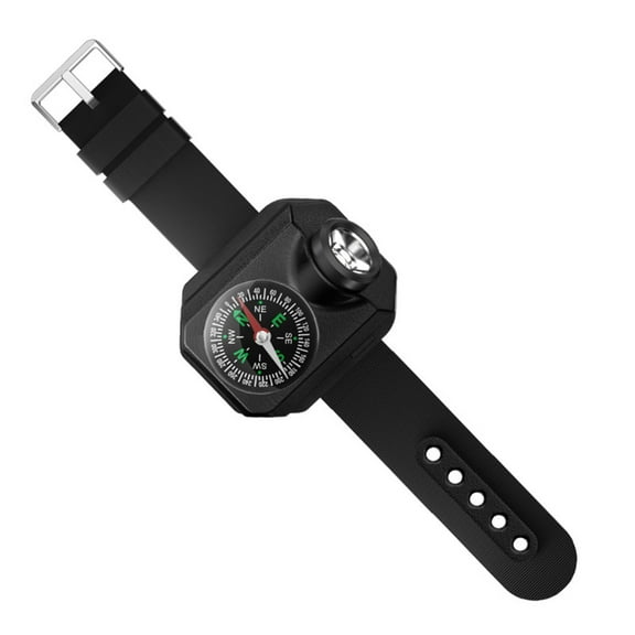 YYUZH Rechargeable LED Wrist Light Flashlight with Compass for Outdoor Activities Running Cycling and Emergency Night Use