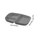 thumbnail image 1 of YYUZH Rectangular 3-Compartment Serving Tray for Parties and Meals, Food Tray with Thick Bottom Easy to Clean Organizer for Snacks Appetizers and Dining, 1 of 6