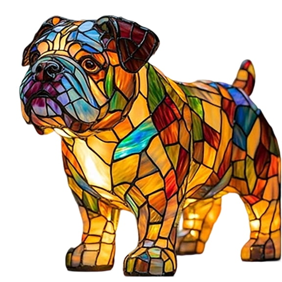 YYUZH Resin Dog Shaped LED Night Light Warm Soft Light USB Powered Decorative Table Lamp for Bedroom Living Room Desk Pet Lovers