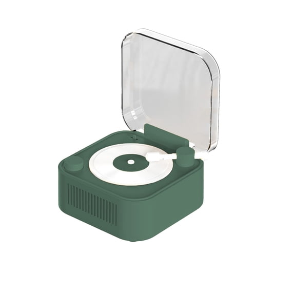 YYUZH Retro Bluetooth Speaker with Spinning Vinyl Design Portable Wireless for Indoor Outdoor Use Long Battery Life Multiple Playback Modes Bluetooth 5.0 Audio