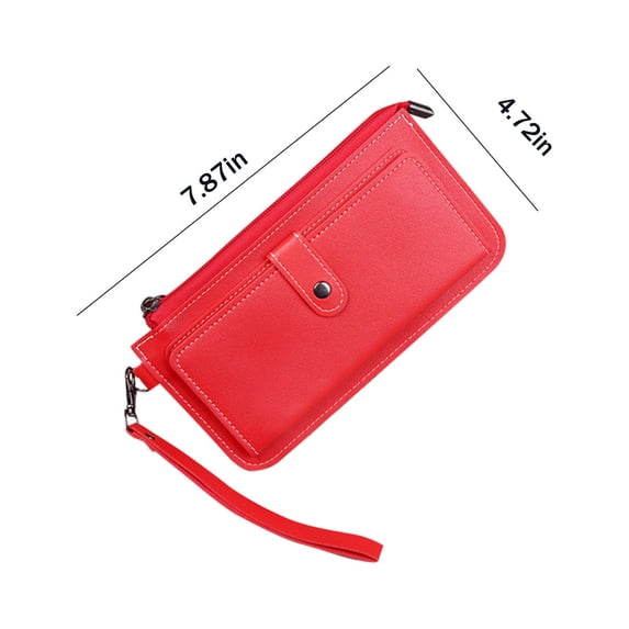 YYUZH Slim Bifold Wallet for Ladies with Multiple Card Slots and Coin Purse - Zipper Closure Compact Credit Card Holder Organizer and Cash Pocket