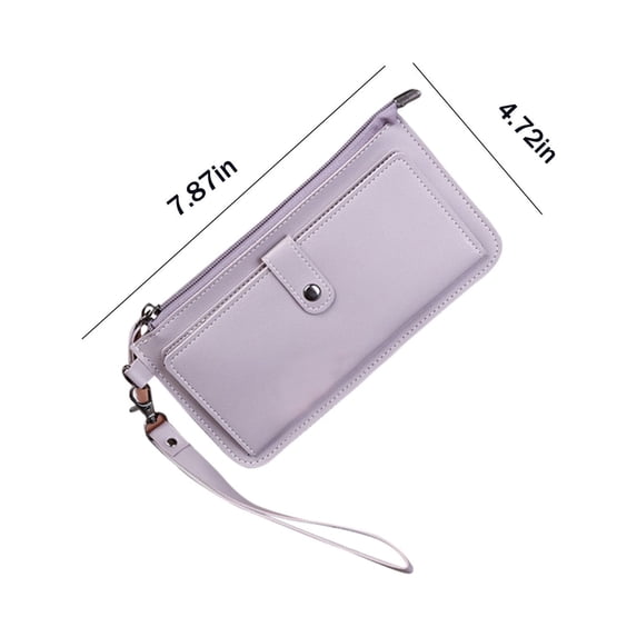 YYUZH Slim Bifold Wallet for Ladies with Multiple Card Slots and Coin Purse - Zipper Closure Compact Credit Card Holder Organizer and Cash Pocket