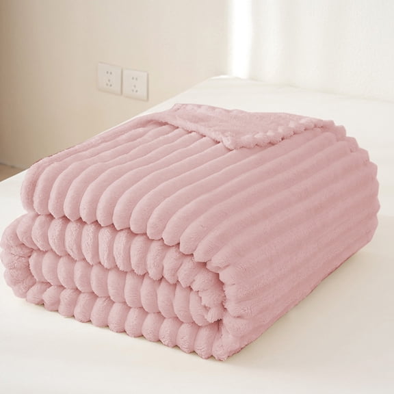 YYUZH Soft and Thick Double Layer Raschel Fleece Blanket for Winter Warmth Cozy Throw for Bed Sofa and Home Decor in Various Colors